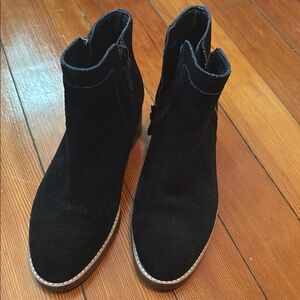 Cole Haan Black Suede Ankle Booties